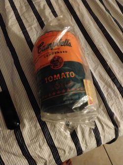 Warhol - Campbell's soup can XL plush