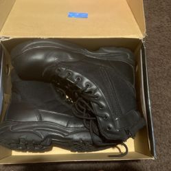 Black Steel Toe Boots