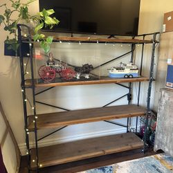 2 Industrial Style Bookshelves 