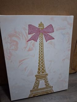 Pretty Pink Eifel tower Bow Picture