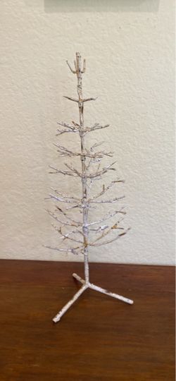White Birch Twig Christmas Tree Decoration