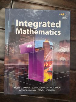 Integrated Math 1 Textbook AND Intervention Book