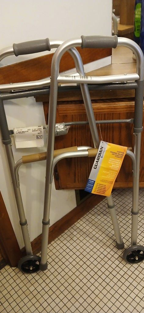 Guardian Walker Foldable Brand New Wheels