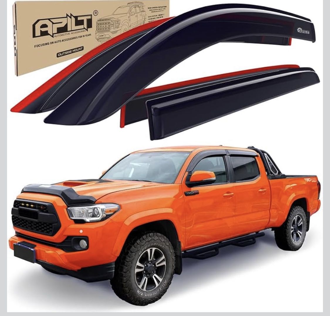 Outside-Mount Rain Guards Window Visors for 2016-2023 Toyota (17)