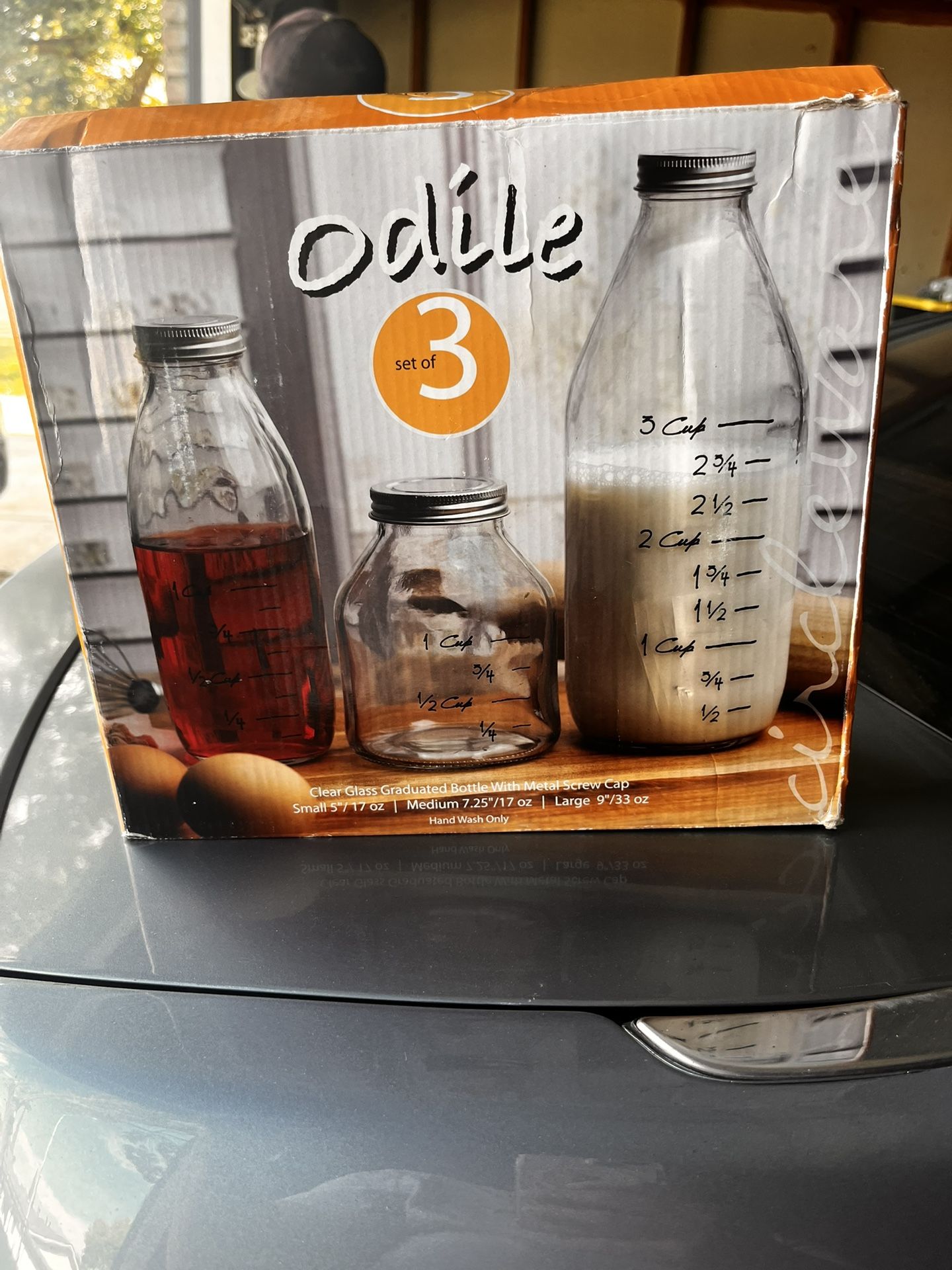New Containers With Measurements 