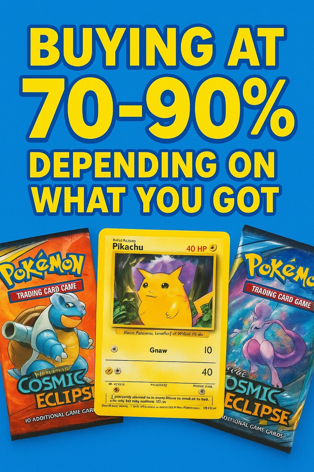 BUYING POKEMON CARDS 70-90%