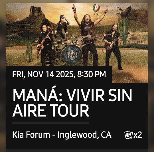 MANA Concert Tickets 