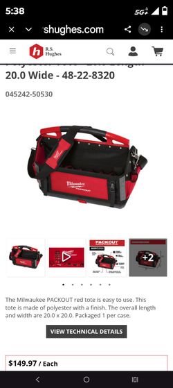 Packout bag with tools