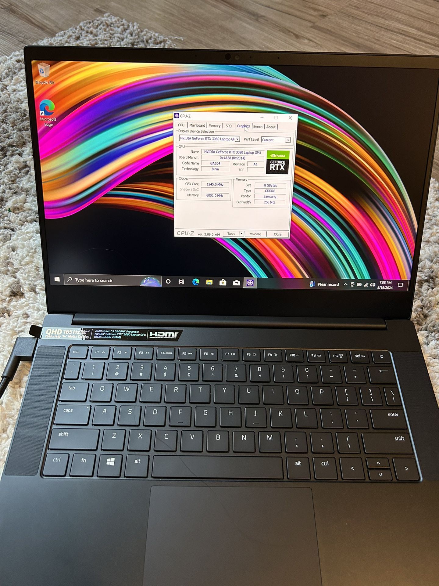 Razer Blade 14 Gaming Laptop With 3080 And 5900 HS