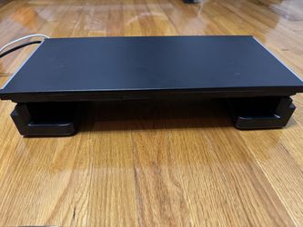 Monitor stand with USB and USB C charging ports
