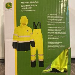 John Deer  ANSI Class 3 Rain Suit 