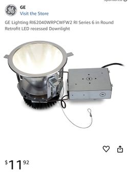 GE Retrofit LED Recessed Downlight 6 in Round
