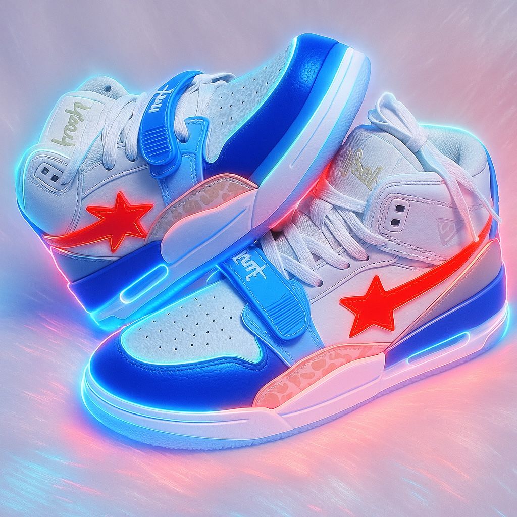 “BAPE STA ICON #2 White/Blue Men’s Size 10 — Brand New”