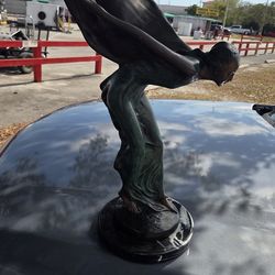 Charles R Sykes " spirit if ecstasy " bronze sculpture numbered