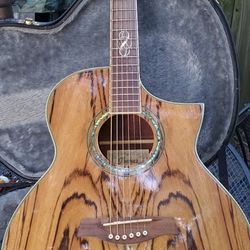 Ibanez Zebra Wood Guitar 
