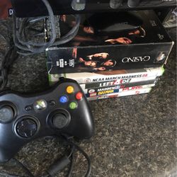X BOX 360 KINECT CAMERA SENSOR BAR & 5 XBOX GAMES! (Double VHS Casino Set Included)  or Best Offer!