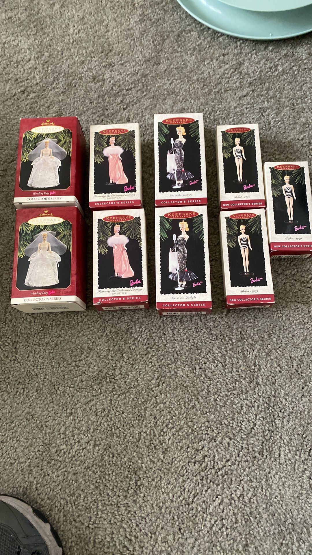 Vintage Hallmark Barbie Ornaments