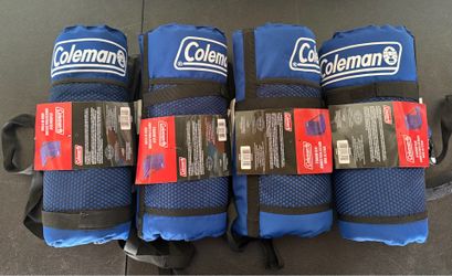 Coleman Portable Stadium Seat Cushion with Backrest, Blue