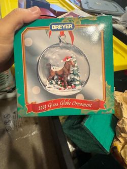 Breyer 2003 Glass Globe Christmas Ornament