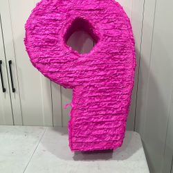 Number 9 Piñata Pink 