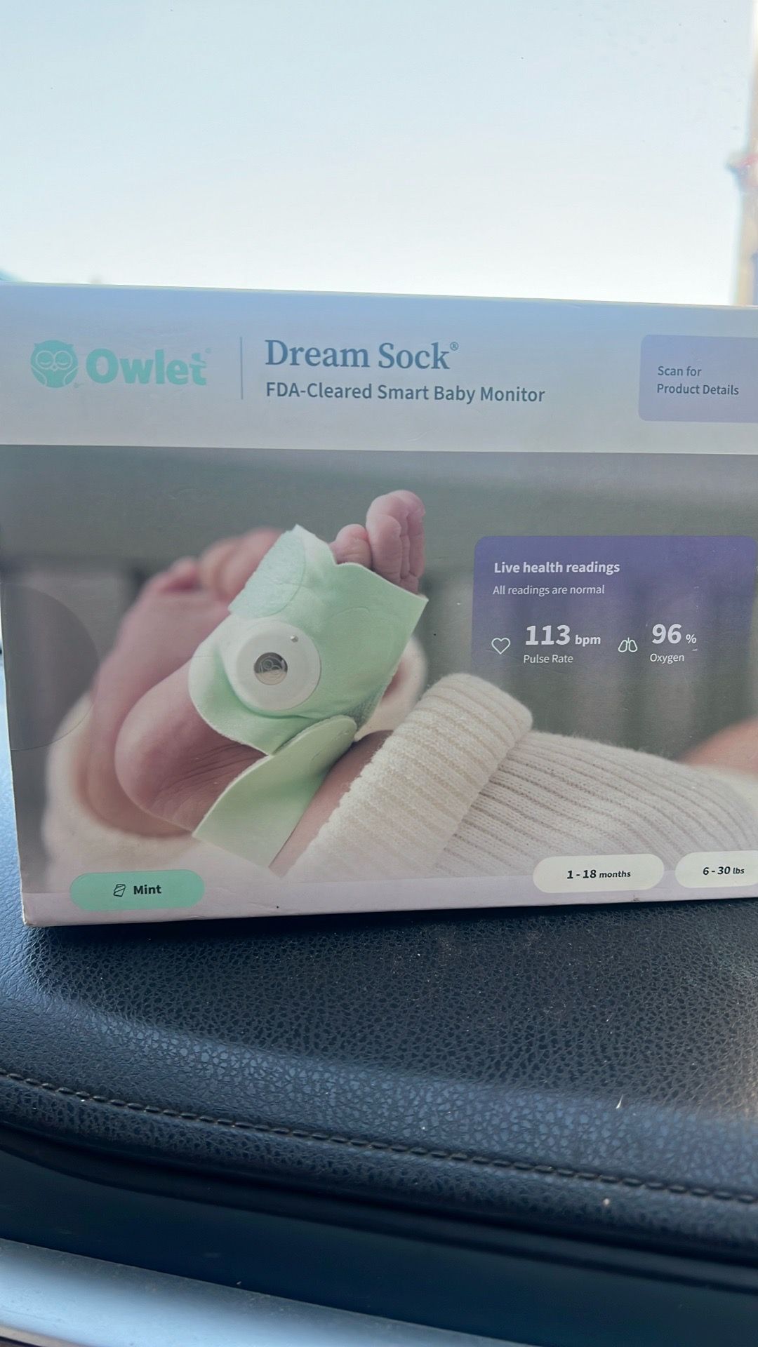 Dream sock smart baby monitor