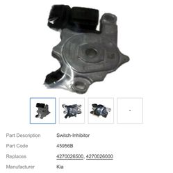 Kia Hyundai (contact info removed)700 Inhibitor Neutral Safety Switch