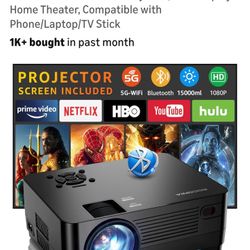 Roconia HD WiFi 1080P Projector 