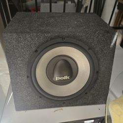 12" Polk Sub And AMP