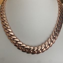 Rose Gold Cuban Link – Hand-Filed Gold Plated