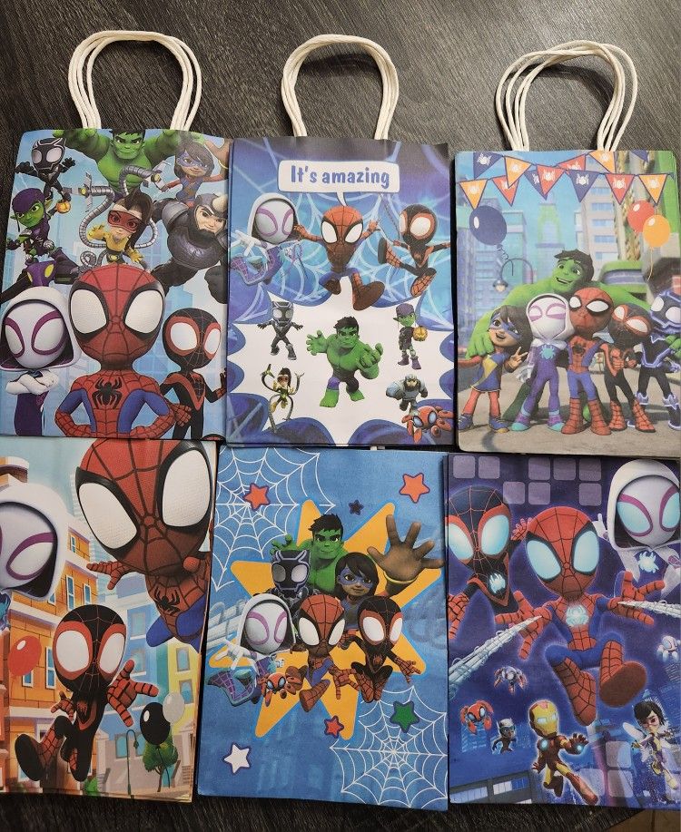 Spidey Party Favor Bags $6