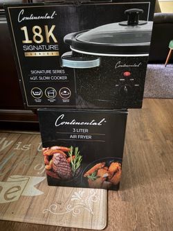 4 Qt slow cooker and 3 liter air fryer