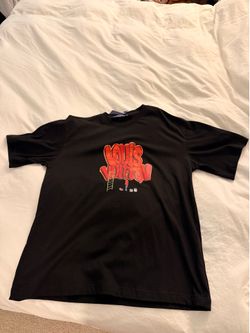 Louis Vuitton Graffiti Graphic T-Shirt – Black