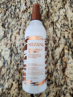 New MIZANI 25 Benefit Miracle Milk Leave in Conditioner | Heat Protectant and Detangler Spray | Formulated with Coconut Oil | For Frizzy & Curly Hair