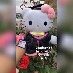 Hello Kitty Graduation Plushies 