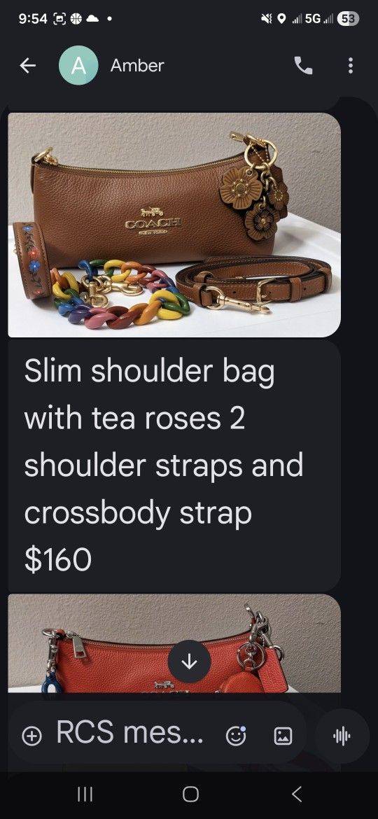 Coach Slim Shoulder Bag