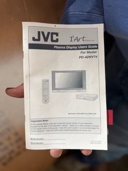 JVC 42” Plasma TV