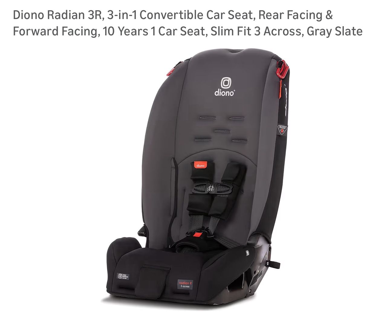 New Diono Radian Car Booster Seat