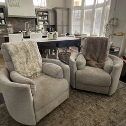 Living Spaces recliners and Rockers 
