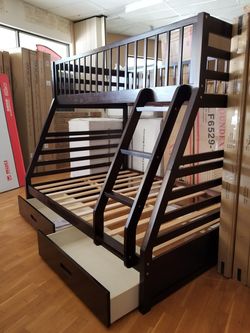 Bunk bed with storage