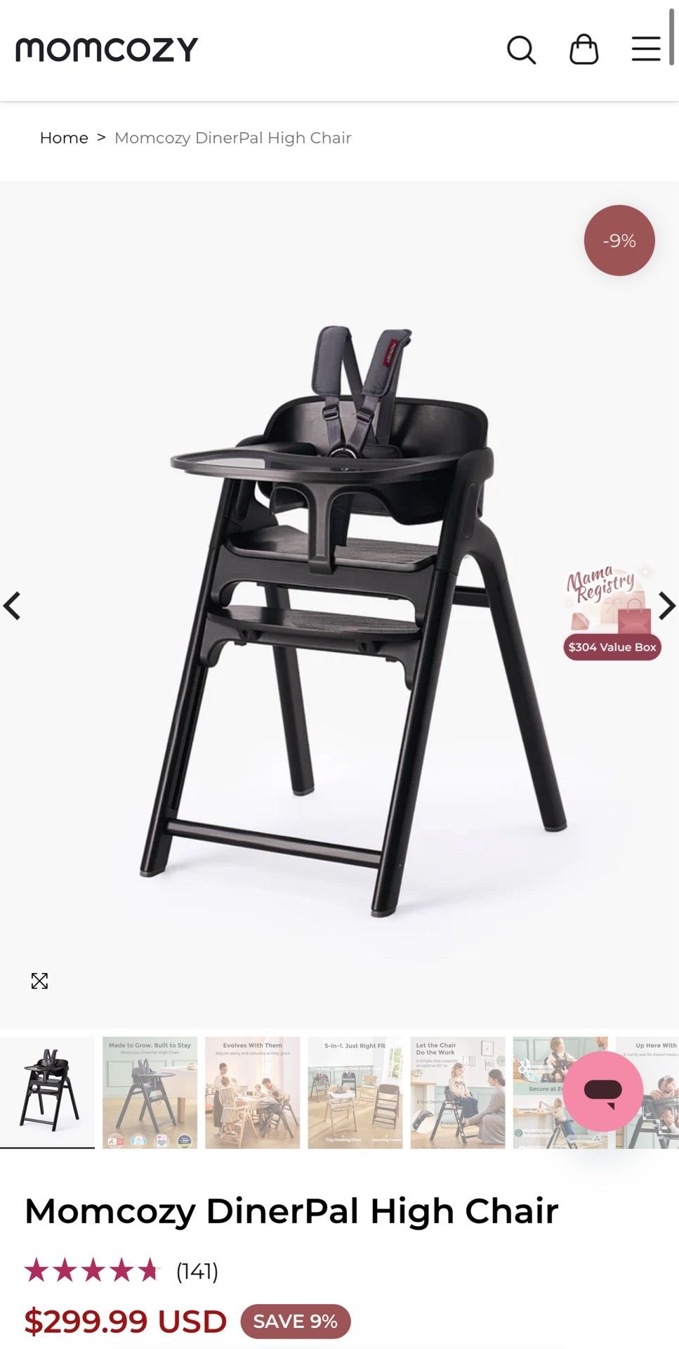 Momcozy DinerPal High Chair