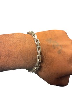 925 Sterling Silver Box Link Bracelet – 8.5 Inch | 35g Solid Men’s Chain 