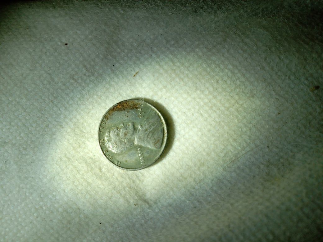 1943 Steel Wheat Penny 