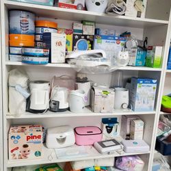 Baby Bottle Warmer,  Wipe Warmer,  Diaper Genie,  Diapers,  Baby Carrier,  Sterilizer,  & Diaper Bag