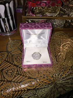 Brand new silver plated Swarovski ring