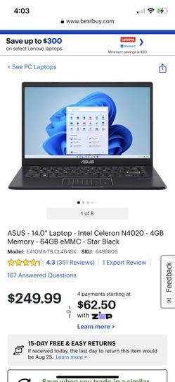 Asus 14’ Laptop