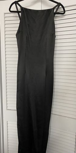 Satin Black Dress Size6