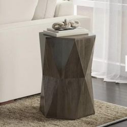 Simplihome Mckinley Side Table - 20 Inch Wide Solid Wood Table In Ash Grey, Contemporary End Table