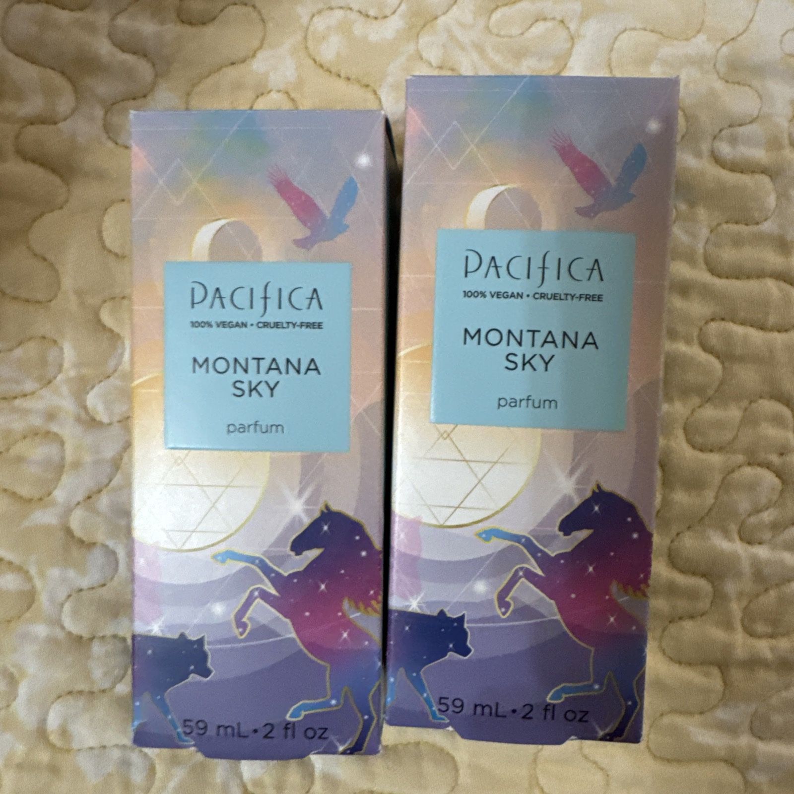 2 Lot Pacifica Perfume Montana Sky 2 oz Parfum Full Size NIB