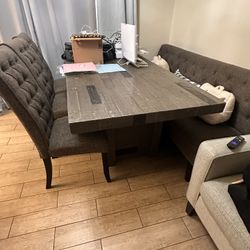 Dinning Table 4 Chairs And A Bench 