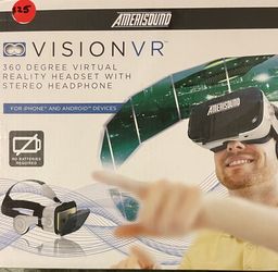 Amerisound Vision virtual reality Headset For iPhone & Android Devices
